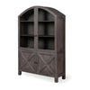 Mercana Barrett Gray Solid Wood Display Cabinet Clearance