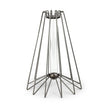 Mercana Madeline Large Gunmetal Gray Metal Glass Test Tube Vase Clearance