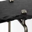 Mercana Pinera Black Slate W/Iron Base Console Table
