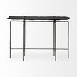 Mercana Pinera Black Slate W/Iron Base Console Table
