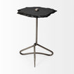 Mercana Pinera Triangular Iron Base Accent Table