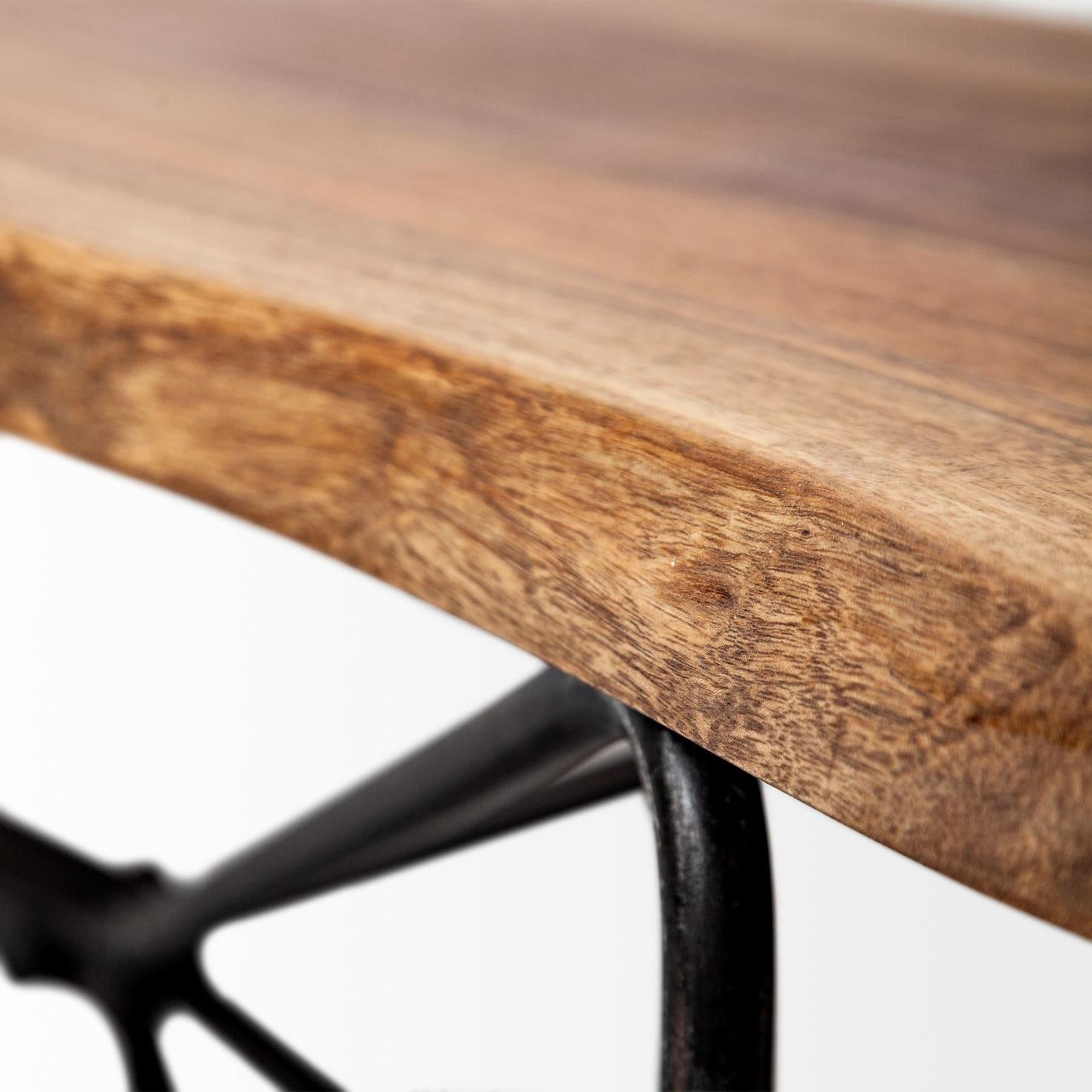 Mercana Papillion Wood And Iron Dining Bench Clearance