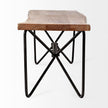 Mercana Papillion Wood And Iron Dining Bench Clearance