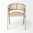Mercana Tabitha Wooden Frame Linen Wrap Seat Dining Chair