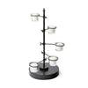 Mercana Jaran Black Metal Five Armed Tealight Table Candle Holder Clearance