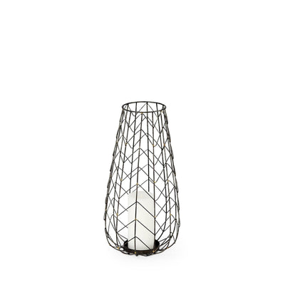 Mercana Petiole Gold Toned Metal Table Candle Holder
