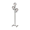 Mercana Trifect Black Iron Pipe Three Face Floor Clock
