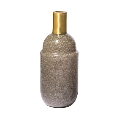 Mercana Toba Brown/Gold Spotted Gourd Style Vase Clearance