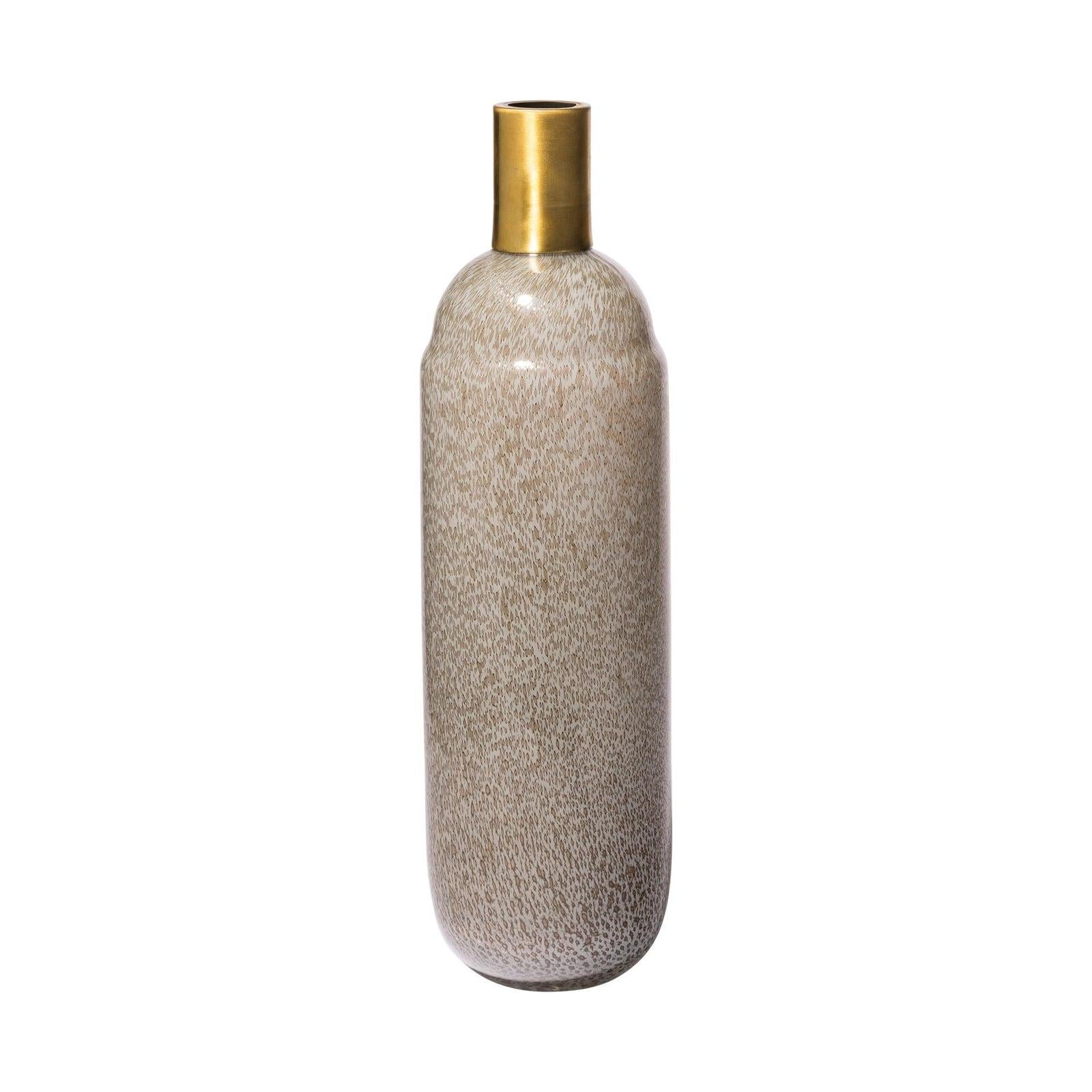 Mercana Toba Brown/Gold Spotted Gourd Style Vase Clearance