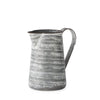 Mercana Serena Small Gray/White Textured Metal Jug Clearance