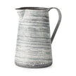 Mercana Serena Small Gray/White Textured Metal Jug Clearance