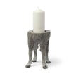 Mercana Pan Gray Ceramic Hoofed Table Candle Holder Clearance