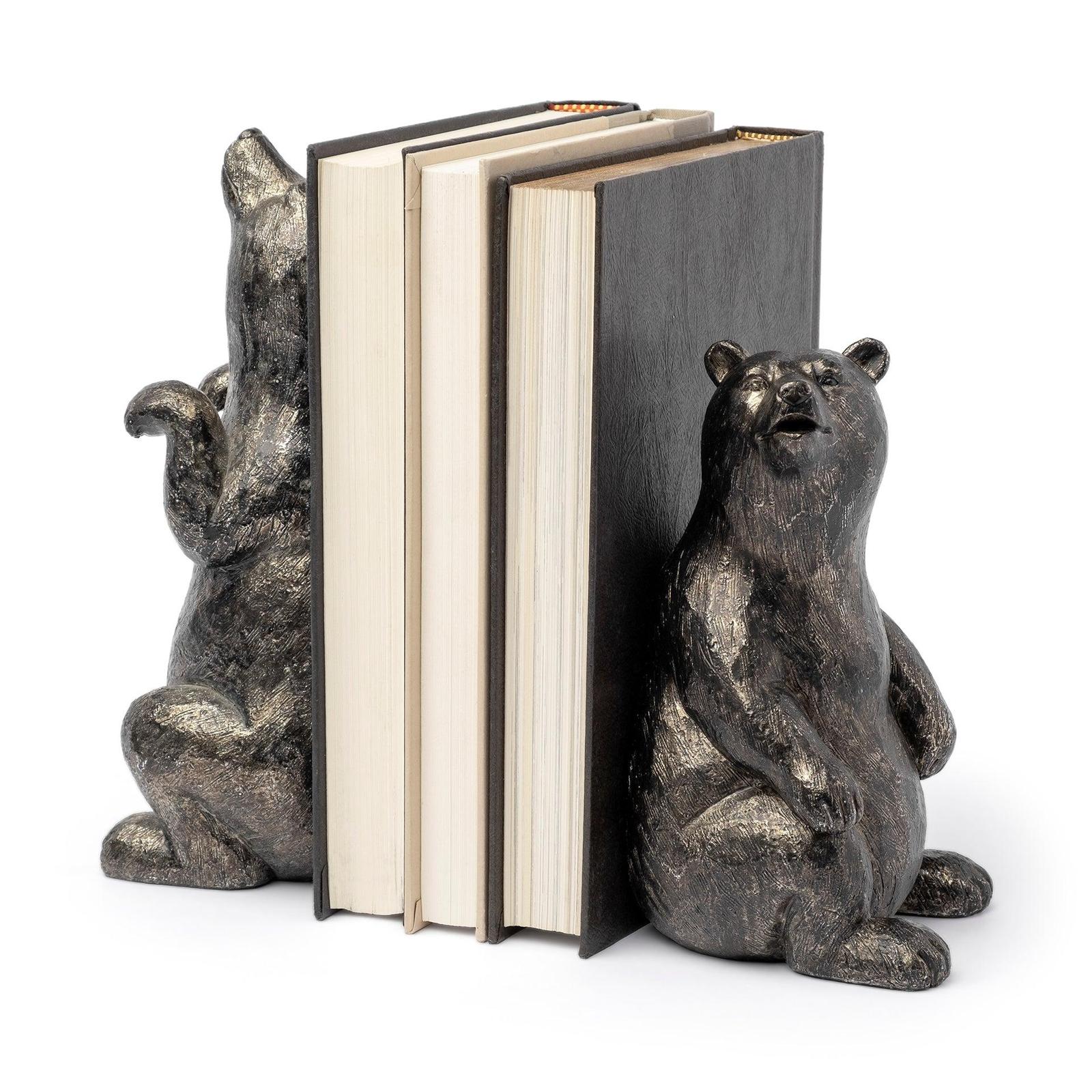 Mercana Sleuth Grizzly Bear Bookends- Set of 2