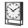 Mercana Felix Gray Metal Square Table Clock Clearance