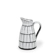 Mercana Lome White/Black Ceramic Jug