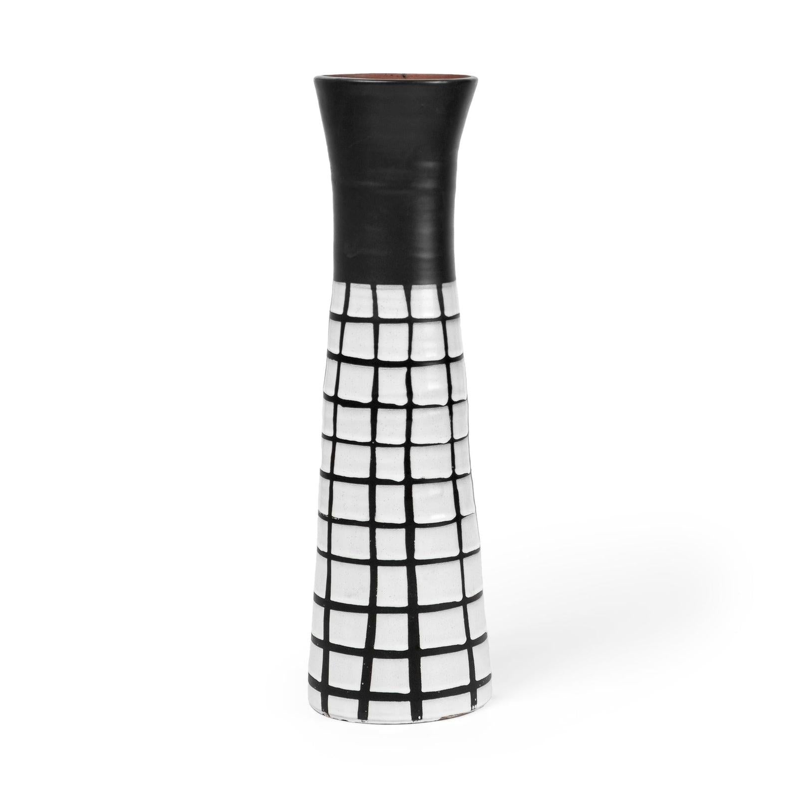 Mercana Luanda Black/White Large Ceramic Vase Clearance