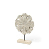 Mercana Kamara White Washed Wood W/Antiqued Silver Botanical Decorative Object Clearance