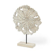 Mercana Kamara White Washed Wood W/Antiqued Silver Botanical Decorative Object Clearance
