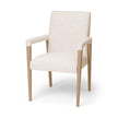 Mercana Palisades Fabric Wrap Brown Wood Frame Dining Chair