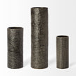 Mercana Kona Medium Black/Gold Ceramic Vase