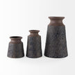Mercana Sefina Brown/Black Patterned Ceramic Vase