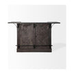 Mercana Cheers Dark Brown Solid Wood Wine Bottle Storage Kitchen Island Clearance
