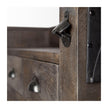 Mercana Cheers Dark Brown Solid Wood Wine Bottle Storage Kitchen Island Clearance