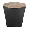 Mercana Esagono Octagonal Reclaimed Wood End/Side Table w/ Storage Clearance