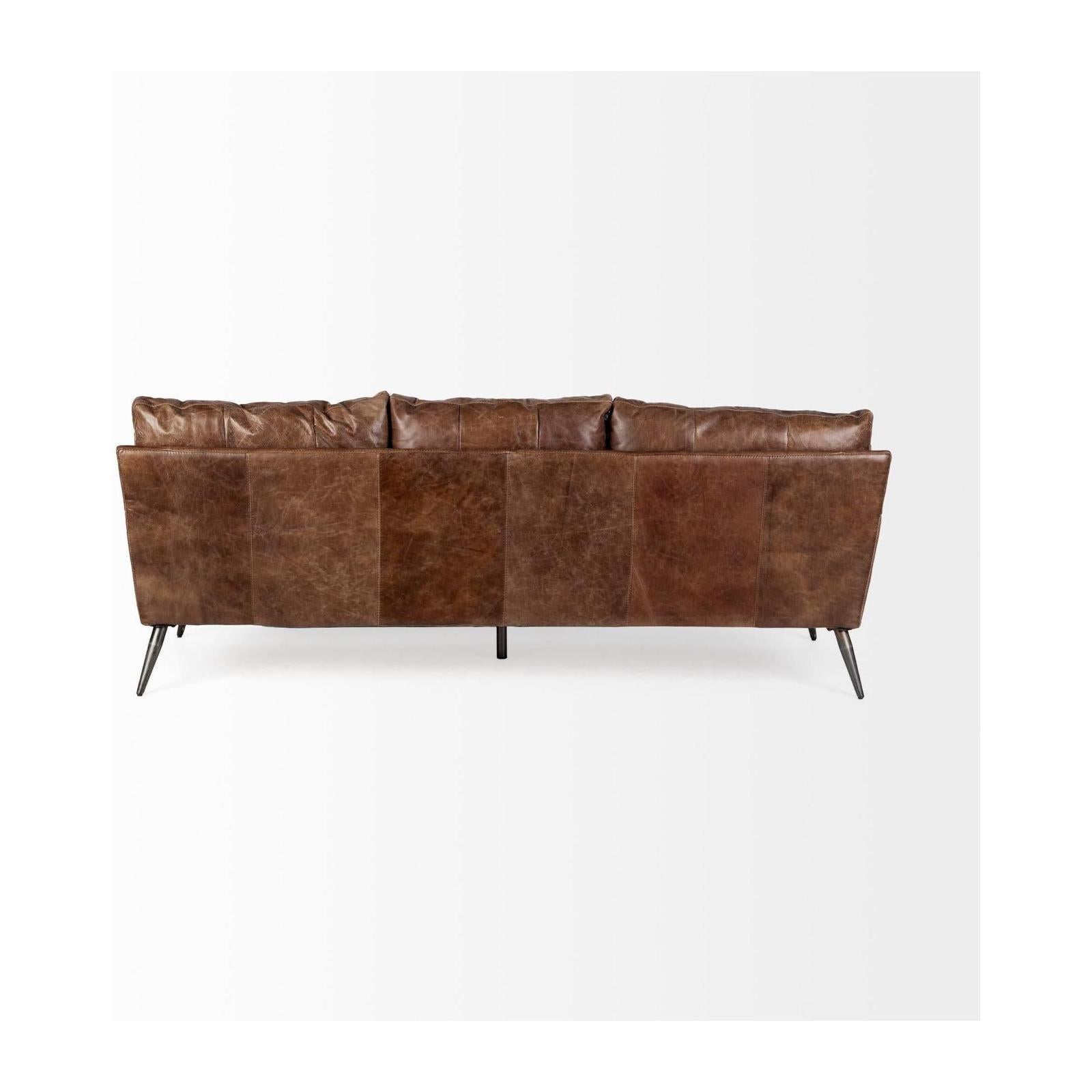 Mercana Cochrane Leather Three Seater Sofa