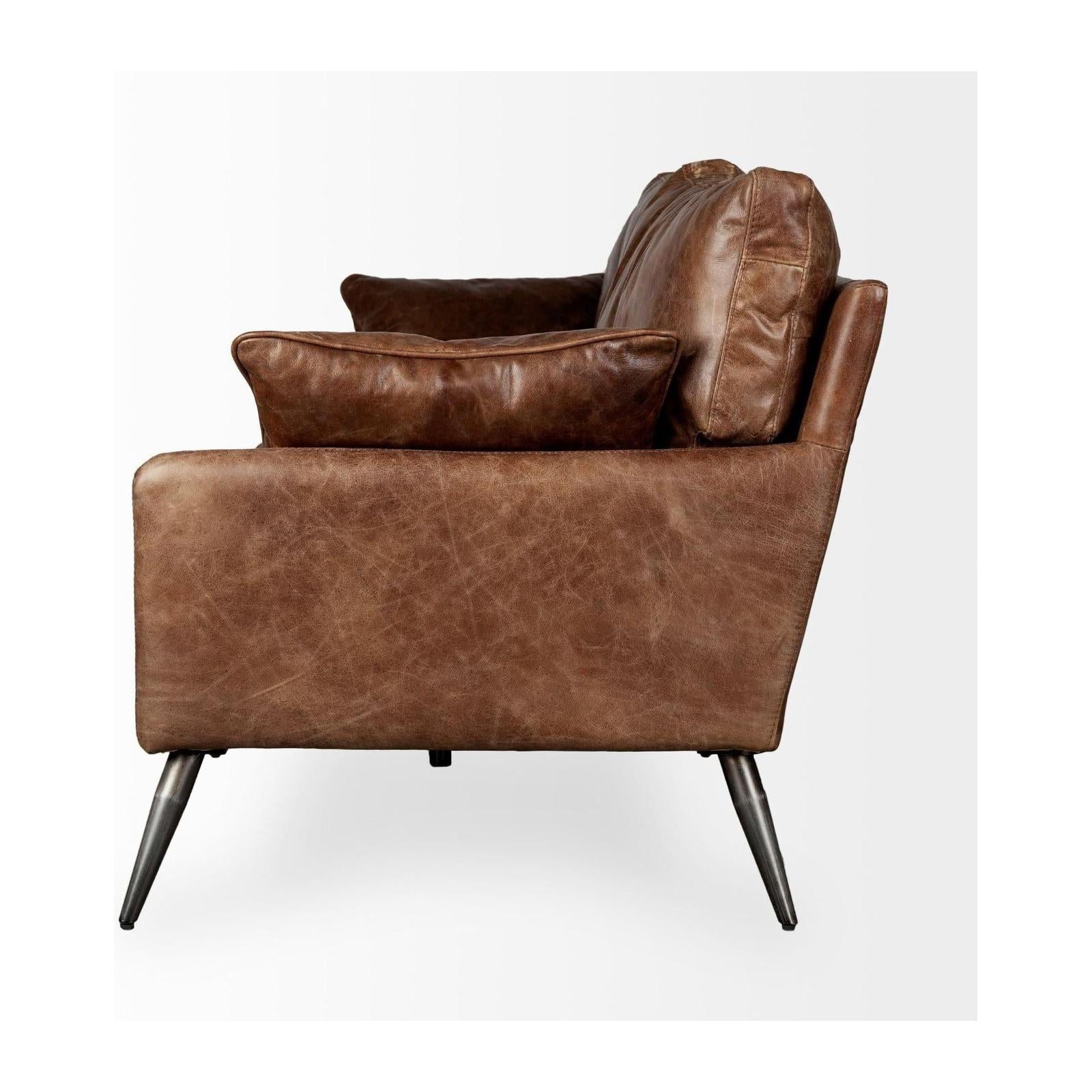 Mercana Cochrane Leather Three Seater Sofa