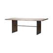 Mercana Ledger Brown Solid Wood Top & Base Dining Table Clearance