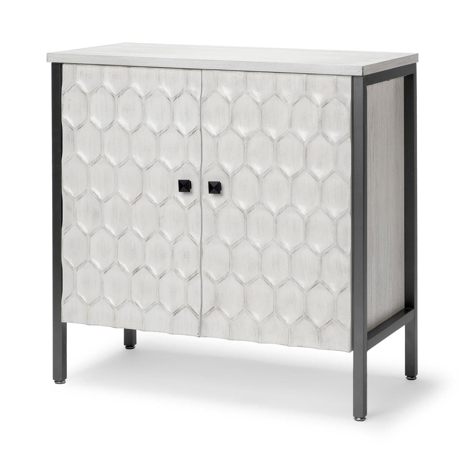 Mercana Savannah White Fir Veneer Accent Cabinet Clearance