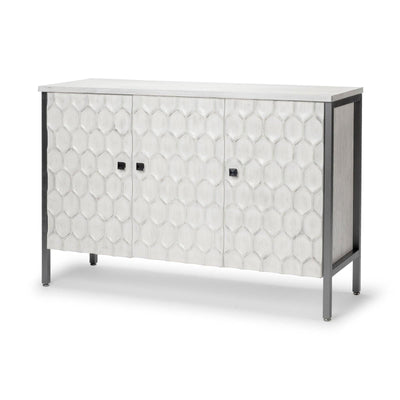 Mercana Savannah White Fir Veneer Accent Cabinet Clearance