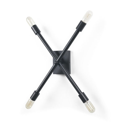 Mercana Xendi Black Toned Metal Sputnik Wall Sconce Clearance