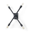 Mercana Xendi Black Toned Metal Sputnik Wall Sconce Clearance
