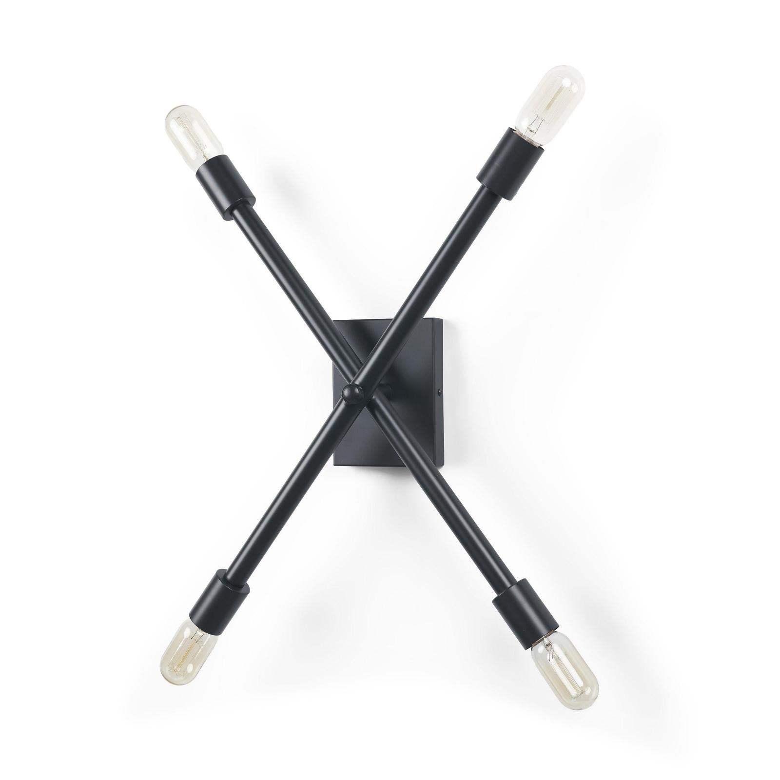 Mercana Xendi Black Toned Metal Sputnik Wall Sconce Clearance