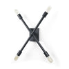 Mercana Xendi Black Toned Metal Sputnik Wall Sconce Clearance