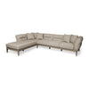 Mercana Denali Beige Upholstered Wooden Frame Sectional Clearance