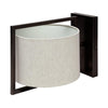 Mercana Smithe Black Toned Metal Cream Lampshade Wall Sconce Clearance