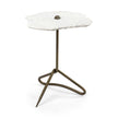 Mercana Pinera Triangular Iron Base Accent Table