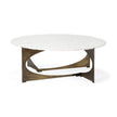 Mercana Reinhold Round Metal Base Coffee Table