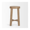Mercana Brahma White Washed Wood Stool