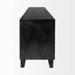 Mercana Alvin  Brown Solid Wood With Black Metal Frame 3 Drawer 2 Cabinet Door Sideboard