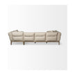 Mercana Denali Beige Upholstered Wooden Frame Sectional Clearance