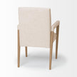 Mercana Palisades Fabric Wrap Brown Wood Frame Dining Chair