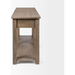 Mercana Harrelson Brown Wood 4 Drawer Console Table