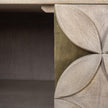 Mercana Excelsior Solid Wood Gold Metal Base 4 Cabinet Door SideBoard