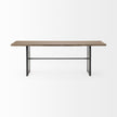 Mercana Ledger Brown Solid Wood Top & Base Dining Table Clearance