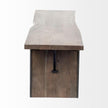 Mercana Ledger Brown Live-Edge Wooden Dining Bench