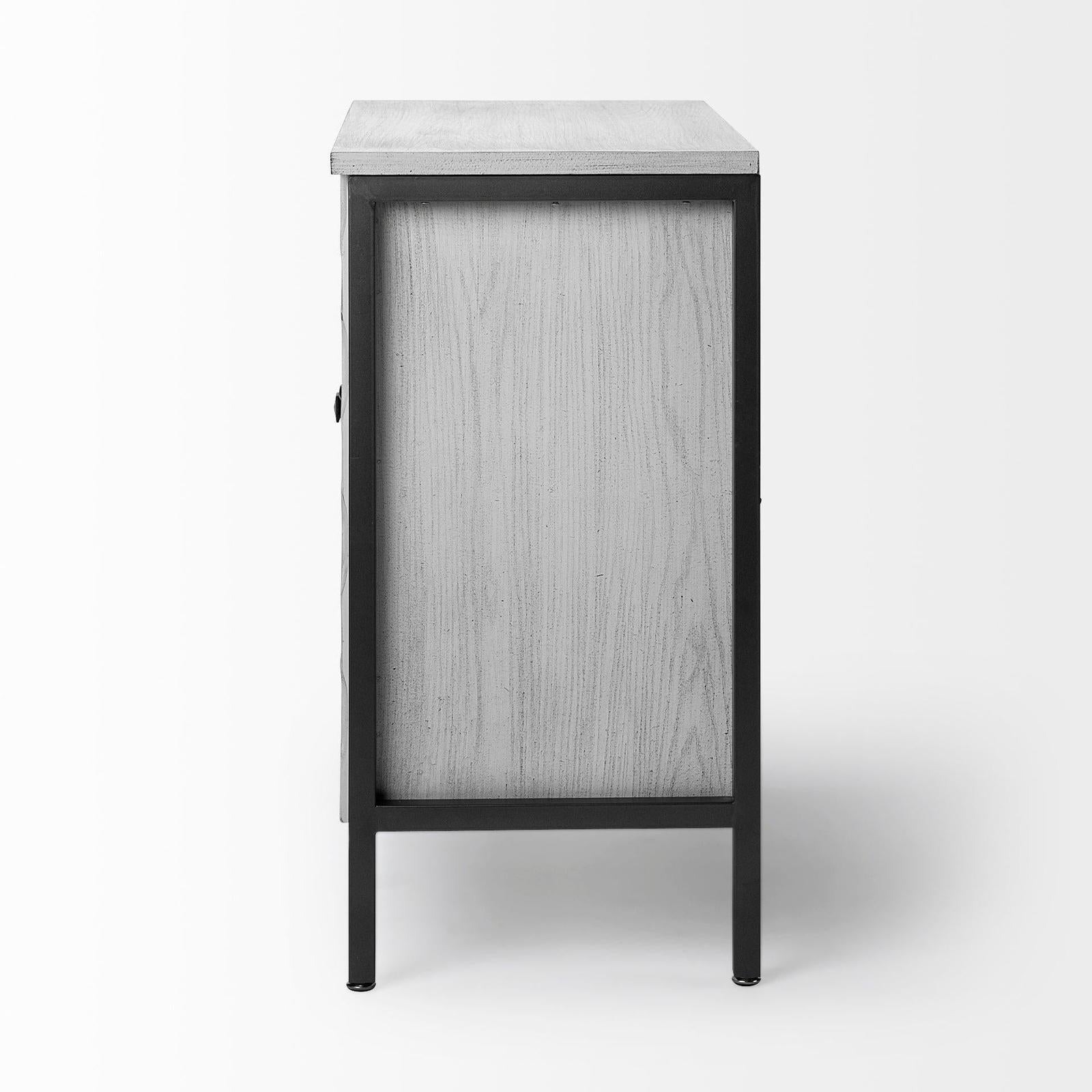 Mercana Savannah White Fir Veneer Accent Cabinet Clearance
